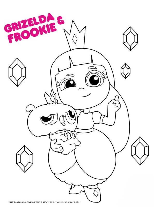 Kids-n-fun.com | Coloring page True and the Rainbow Kingdom grizzelda